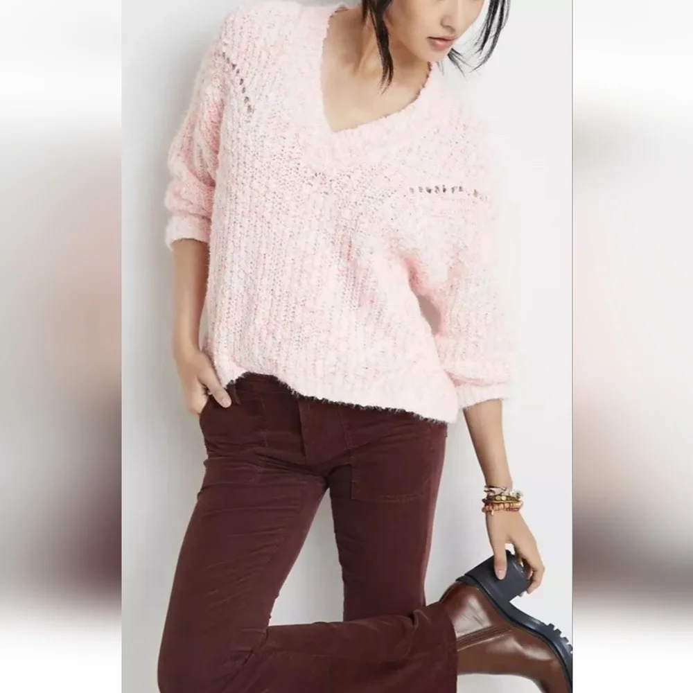 Anthropologie Pilcro Rubie Textured‎ Oversized Sweater